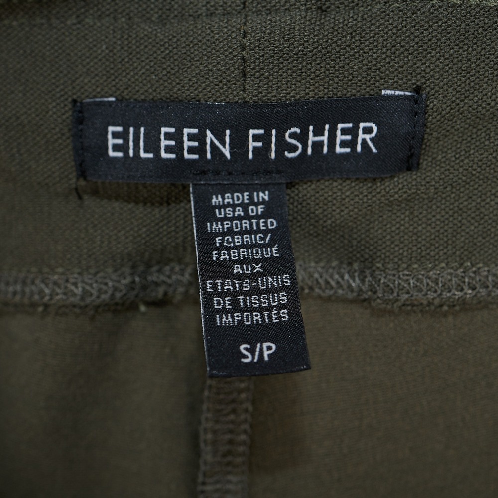 Eileen Fisher The System Green Stretch Crepe Slim Leg Pull On Pants Size Small - Picture 6 of 7